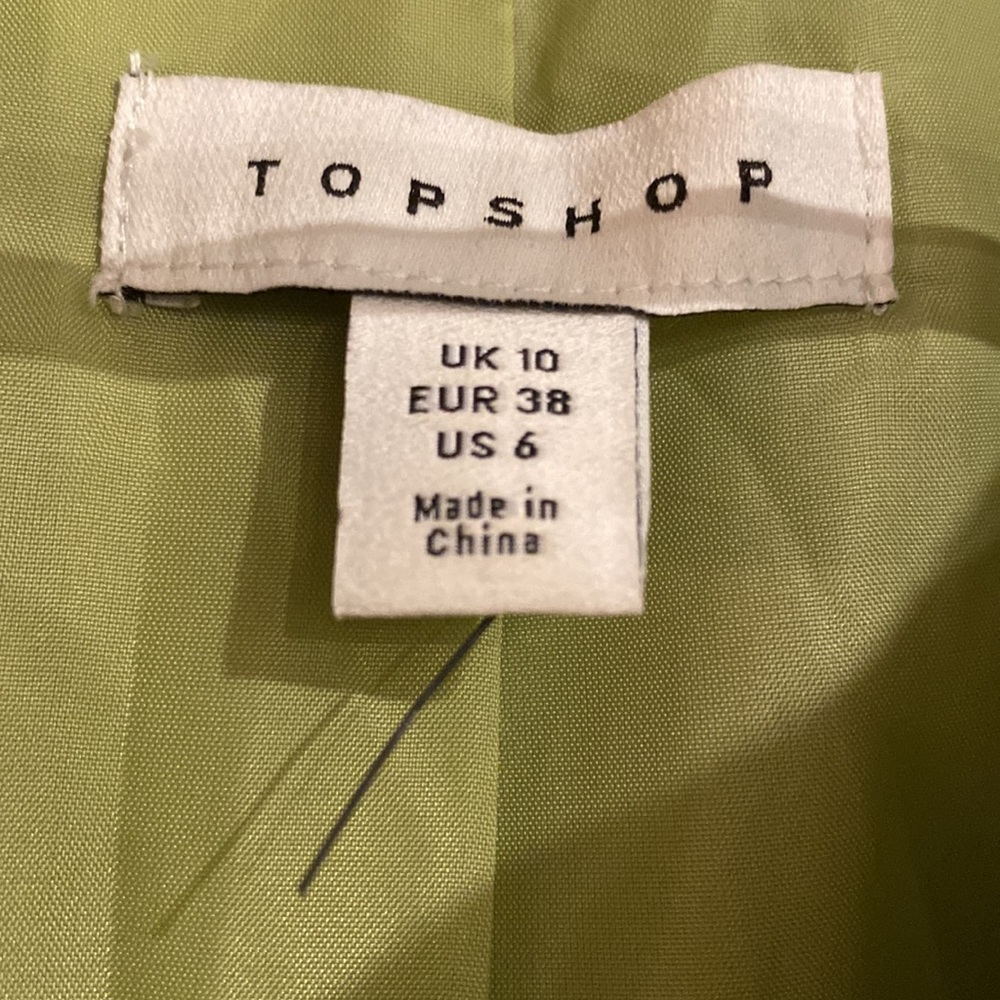 🏷 **TOPSHOP** Light Green Spring Jacket - Picture 3 of 4